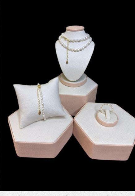 Pack Perlita — Collar + Pulsera + Anillo